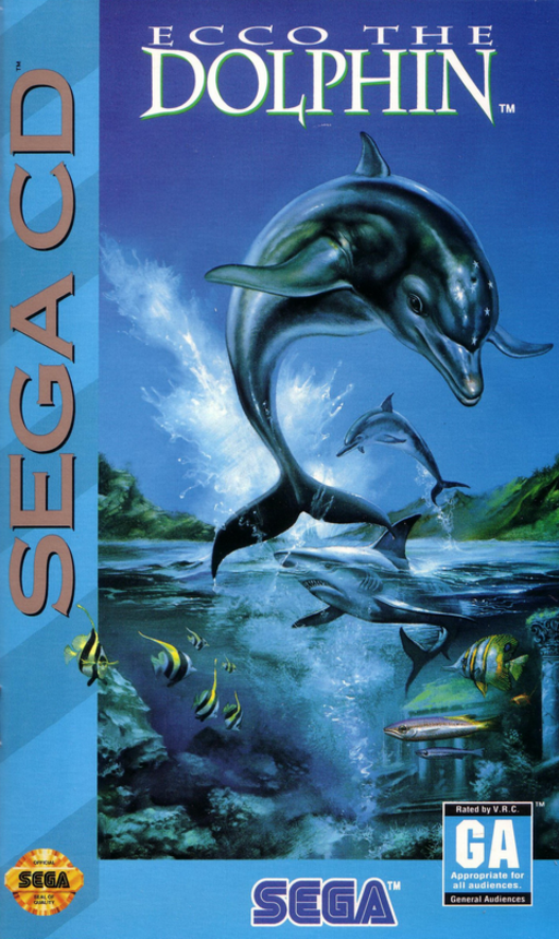 Ecco the Dolphin (USA) Sega CD Game Cover
